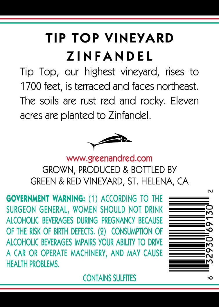 2018 Tip Top Vineyard Zinfandel