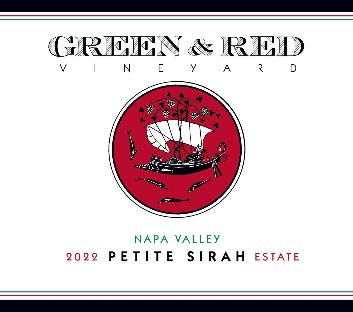2022 Green & Red Petite Sirah