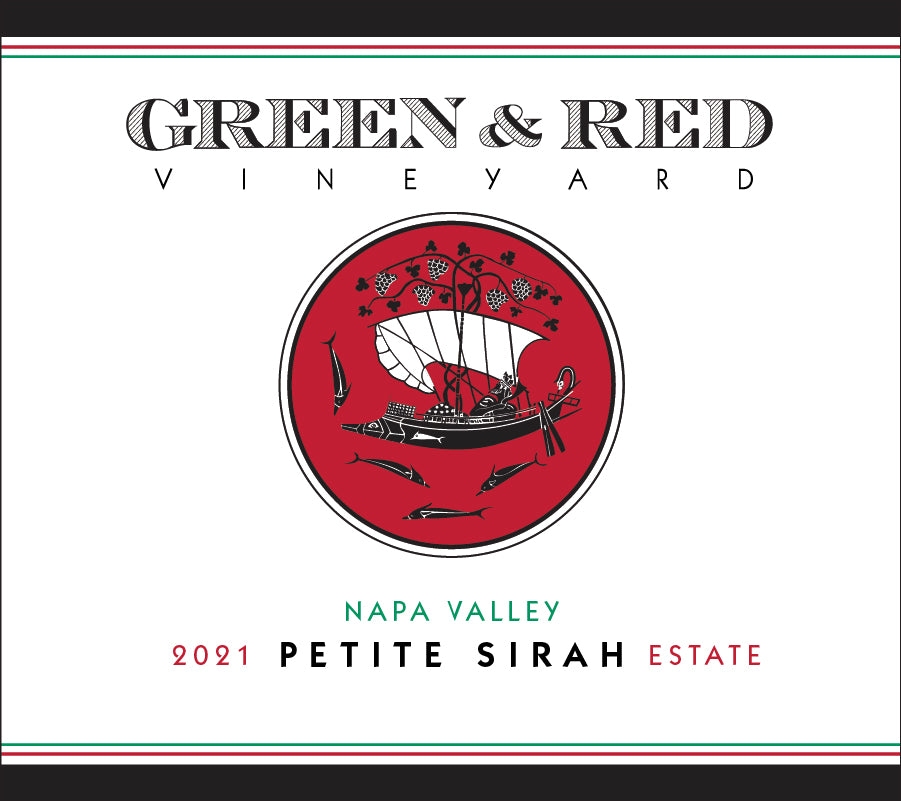 2021 Green & Red Petite Sirah