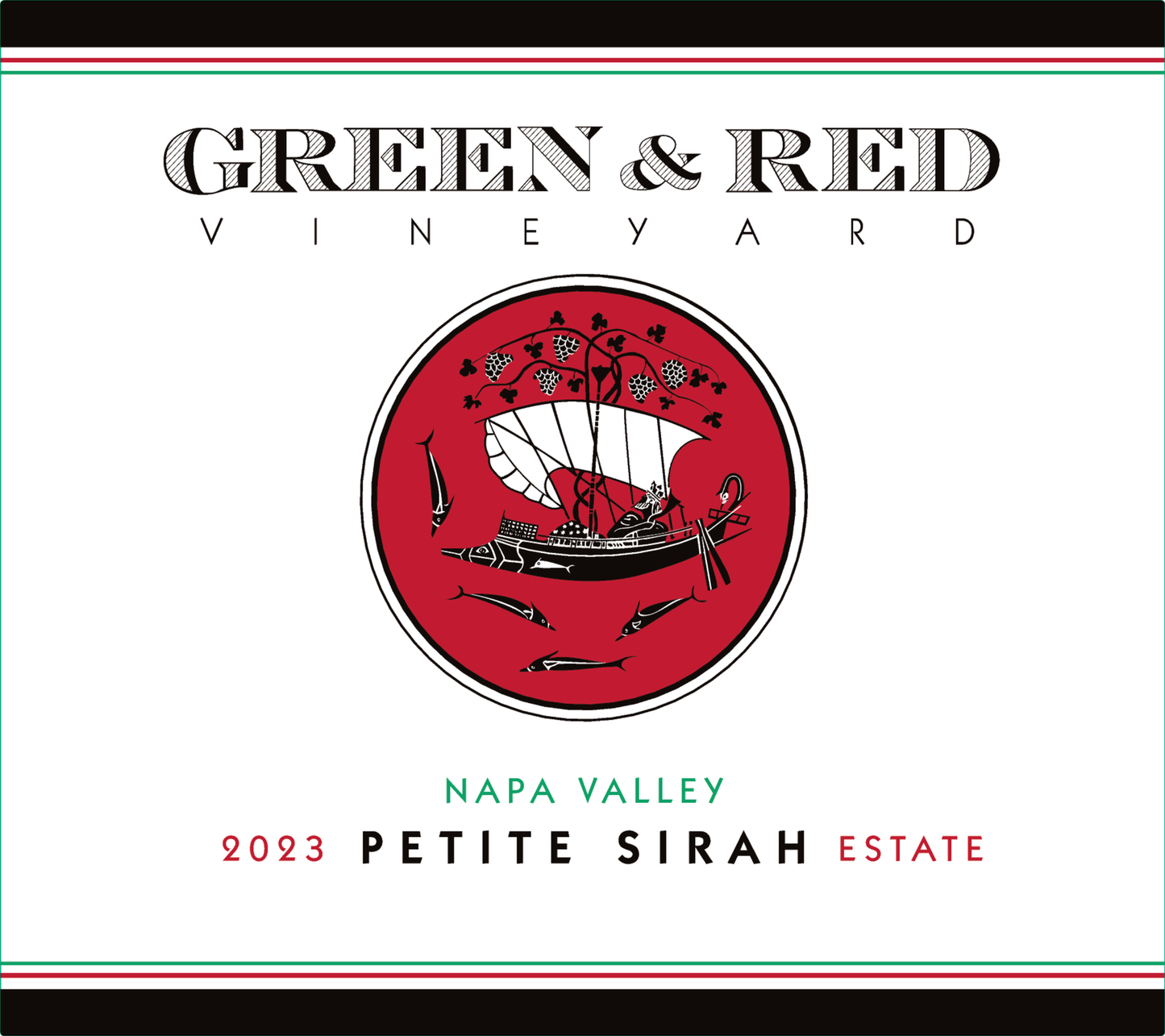 2023 Green & Red Petite Sirah