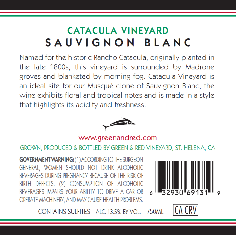 2025 Catacula Vineyard Sauvignon Blanc