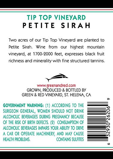 2019 Tip Top Vineyard Petite Sirah