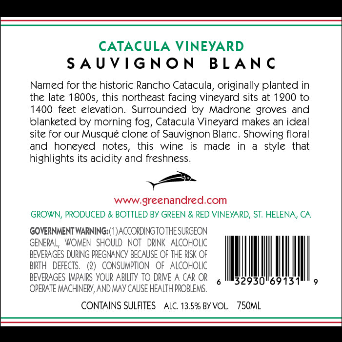 2022 Catacula Vineyard Sauvignon Blanc